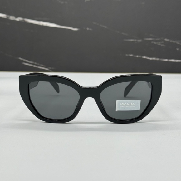 NEW PRA09S 1AB5S0 PRADA WOMEN SUNGLASSES SPR A09 1AB5S0 BLACK PRADA PR A09S - Picture 4 of 11